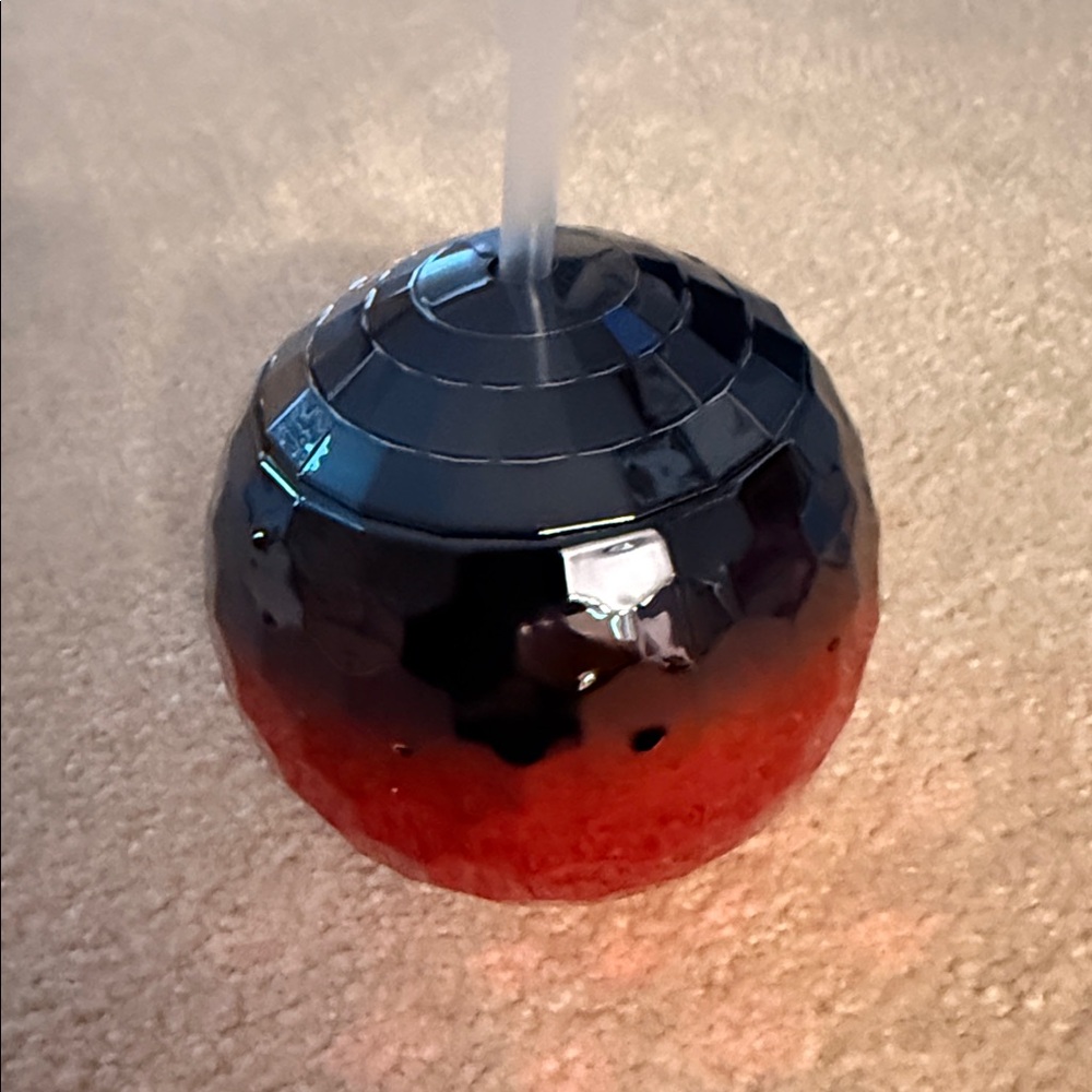 Black and Red Gradient Drinking Sphere